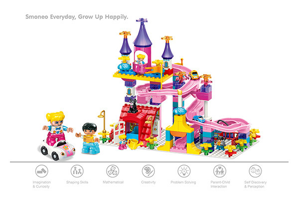 Het paleis volledig gebouwd 