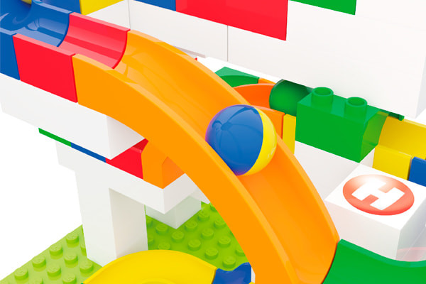 Hoe snel rolt de knikker naar beneden?