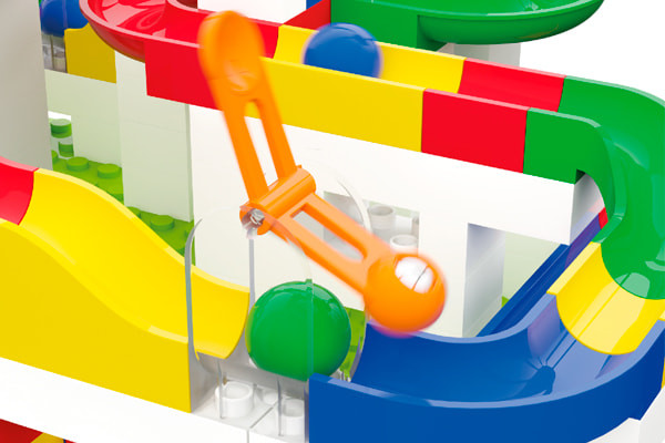 Knikker wordt vooruit gestoot