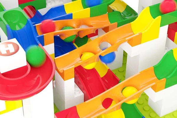 Duw de knikkers omhoog of omlaag