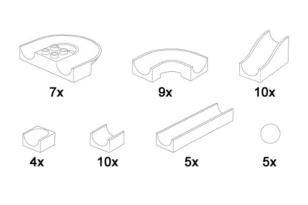 Set bestaat uit 50 onderdelen.