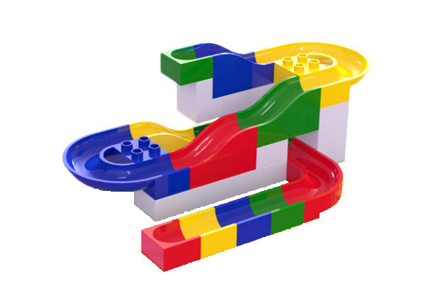 Hubelino knikkerbaan onderdelenset.