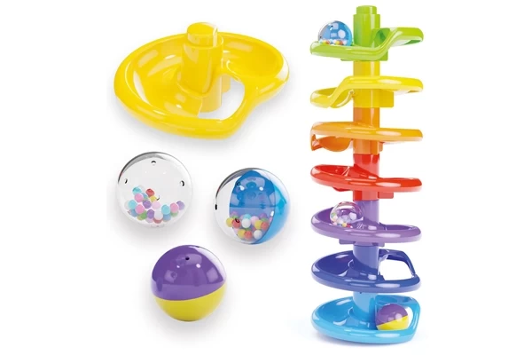 Inclusief balletjes met een belletje erin