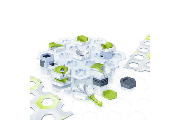 Oneindige mogelijkheden om de knikkerbaan nog spannender te maken.