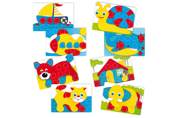 Met 8 kaarten met plaatjes