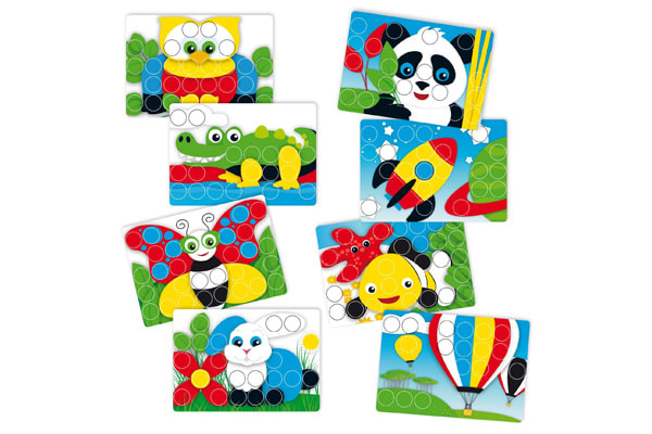 Met 8 kaarten met plaatjes